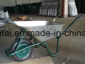 Galvanized Tray Pneumatic Wheel Wheel Barrow (WB6414T)